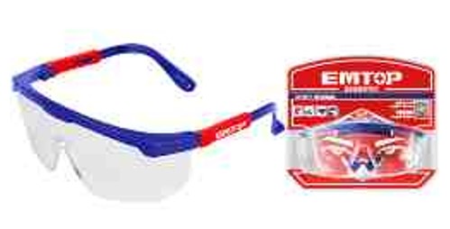 Professional Safety Goggles - Integrated Encircling Type Design 4 Temple Positions Flank Protection Double Blister Packed Eye Protection